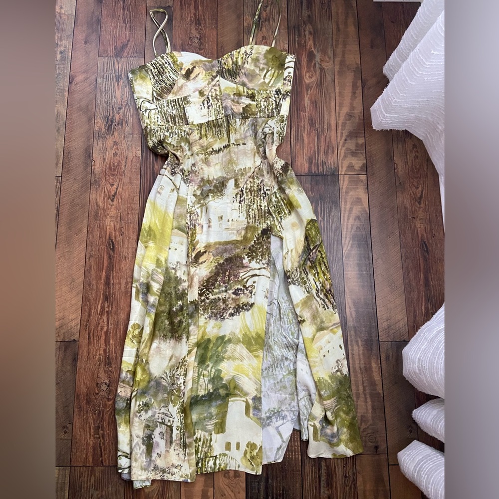 Zara Printed Midi Dress